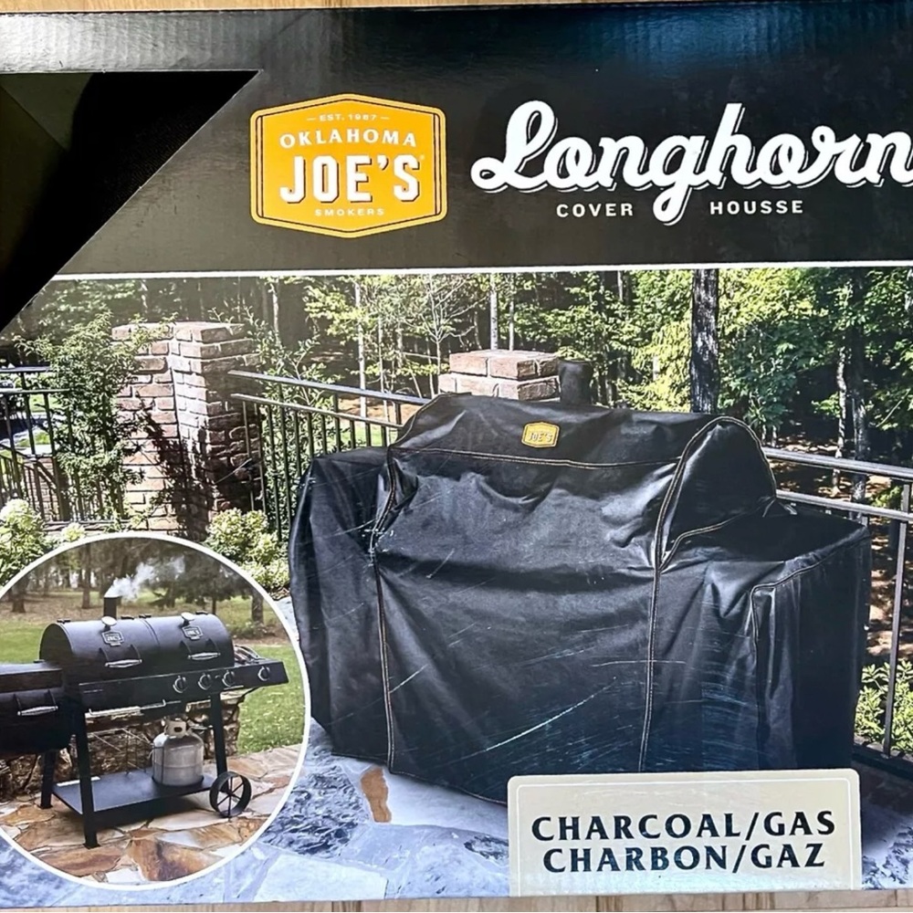 Oklahoma Joe's Longhorn Series 71-In W X 48.25-In H Black Gas Grill Cover